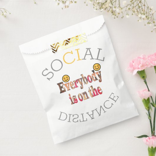 Sociale afstand laatste COVID19 Inspirerende ideeë Bedankzakje (Gezegeld)