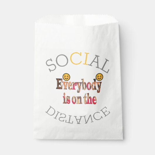 Sociale afstand recentste COVID19 Inspirerend idee Bedankzakje (Voorkant)