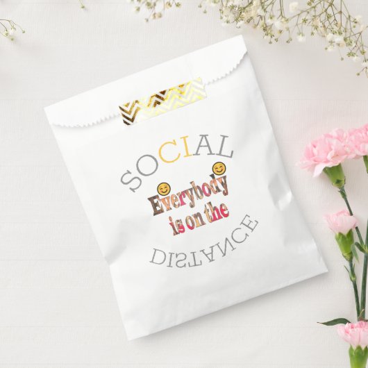 Sociale afstand recentste COVID19 Inspirerend idee Bedankzakje (Gezegeld)