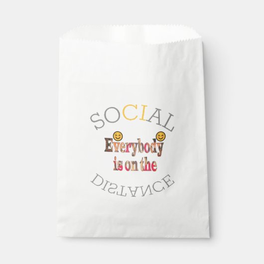 Sociale afstand recentste COVID19 Inspirerend idee Bedankzakje (Voorkant)