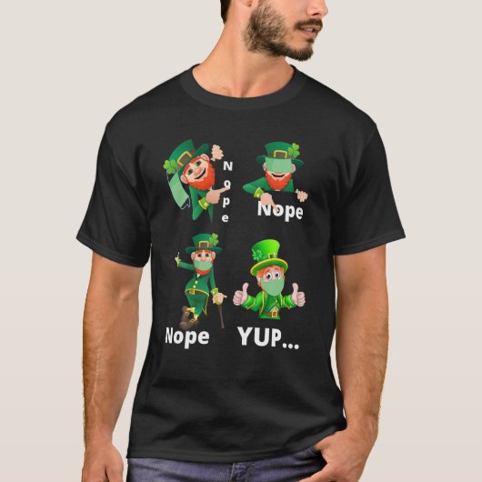 Sociale afstand St Patrick Day, Happy St Patrick's T-shirt (Voorkant)