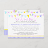 Sociale afstand straat partij bunting kaart (Voorkant / Achterkant)