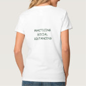 Sociale afstand tegen bosdraak t-shirt (Achterkant)
