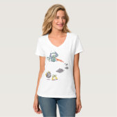 Sociale afstand tegen bosdraak t-shirt (Voorkant volledig)
