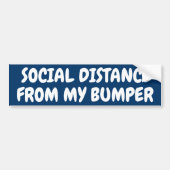 SOCIALE AFSTAND VAN MIJN KOPER BUMPERSTICKER (Voorkant)