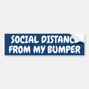 SOCIALE AFSTAND VAN MIJN KOPER BUMPERSTICKER