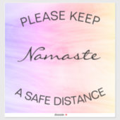 Sociale afstand Vloer Sticker Pastel (Vel)