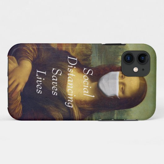 sociale afstanden redden levens Case-Mate iPhone case (Achterkant (horizontaal))