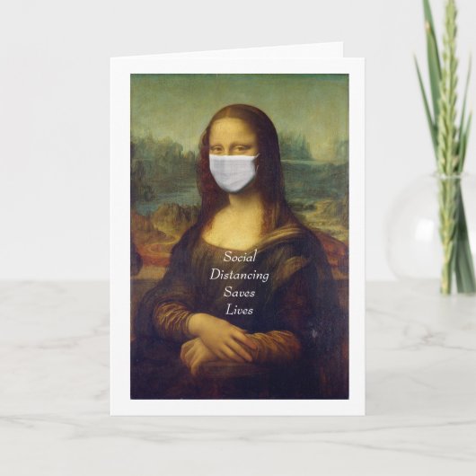 Sociale afstanden redden levens kaart (Voorkant)