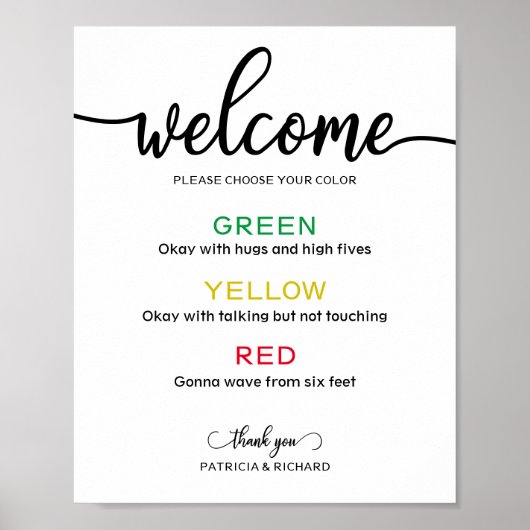 Sociale afstanden Wristband Weddenschap Poster (Voorkant)