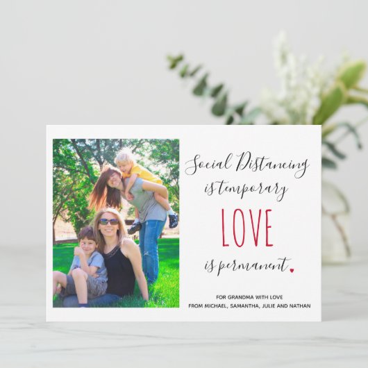 Sociale afstotende liefdesquote aangepaste fotogro (Staand voorkant)