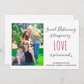 Sociale afstotende liefdesquote aangepaste fotogro (Voorkant / Achterkant)