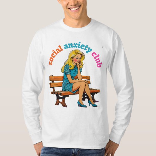 SOCIALE ANGSTCLUB T-SHIRT (Voorkant)