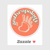 Sociale Antropologie, Antropologie Student Sticker (Vel)