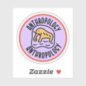 Sociale Antropologie, Antropologie Student Sticker (Vel)