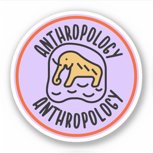 Sociale Antropologie, Antropologie Student Sticker (Voorkant)