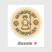 Sociale Antropologie, Antropologie Student Sticker (Vel)