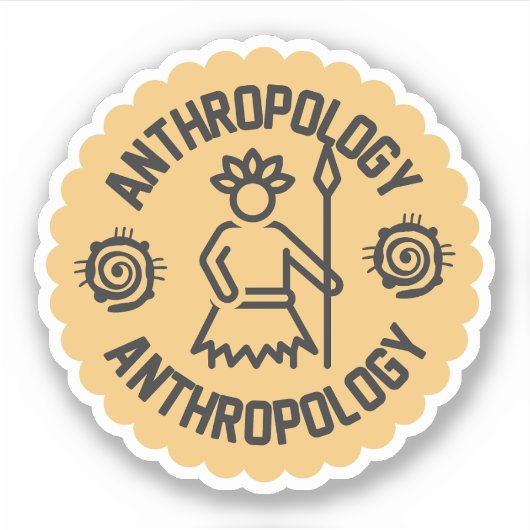 Sociale Antropologie, Antropologie Student Sticker (Voorkant)