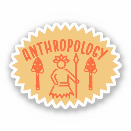 Sociale Antropologie, Antropologie Student Sticker (Voorkant)