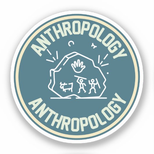 Sociale Antropologie, Antropologie Student Sticker (Voorkant)