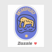 Sociale Antropologie, Antropologie Student Sticker (Vel)