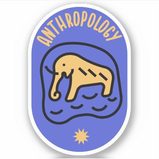 Sociale Antropologie, Antropologie Student Sticker (Voorkant)