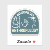 Sociale Antropologie, Antropologie Student Sticker (Vel)