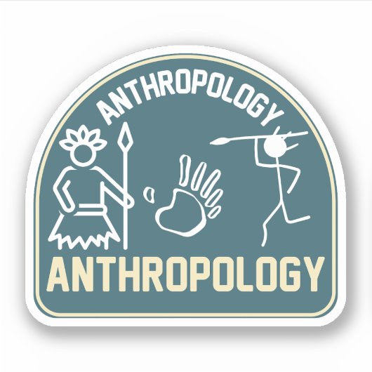 Sociale Antropologie, Antropologie Student Sticker (Voorkant)