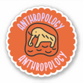 Sociale Antropologie, Antropologie Student Sticker