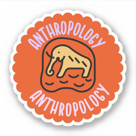 Sociale Antropologie, Antropologie Student Sticker (Voorkant)