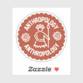 Sociale Antropologie, Antropologie Student Sticker (Vel)