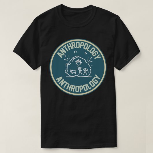 Sociale Antropologie, Antropologie Student T-SHI T-shirt (Design voorkant)
