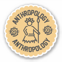 Sociale antropologie, antropologiestudent   sticker