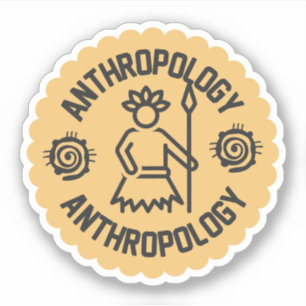 Sociale antropologie, antropologiestudent   sticker