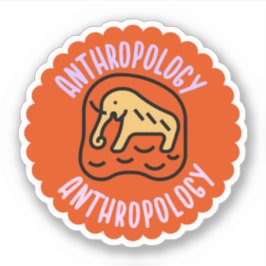 Sociale antropologie, antropologiestudent   sticker