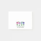Sociale Arbeider.. Bloemen, Harten en Butterflies Post-it® Notes (Voorkant)