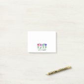 Sociale Arbeider.. Bloemen, Harten en Butterflies Post-it® Notes (Op bureau)