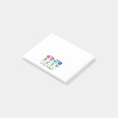 Sociale Arbeider.. Bloemen, Harten en Butterflies Post-it® Notes (Schuin)