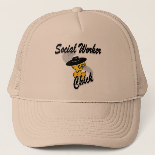Sociale arbeiderskoppel #4 trucker pet (Voorkant)