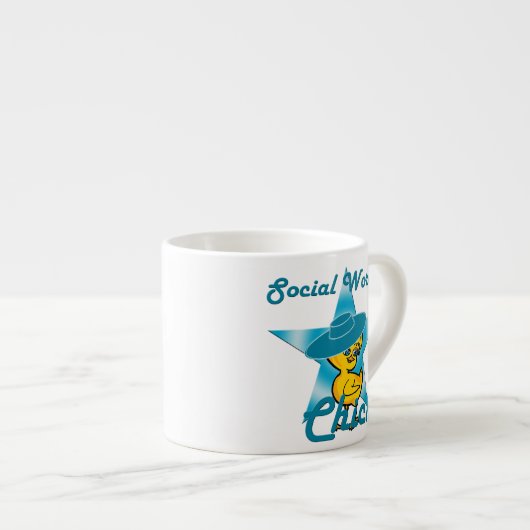 Sociale arbeiderskoppel 7 espresso kop (Voorkant rechts)