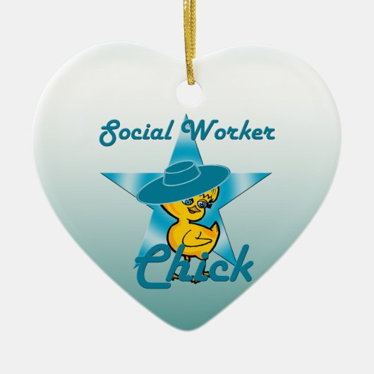 Sociale arbeiderskoppel 7 keramisch ornament (Voorkant)