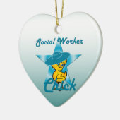 Sociale arbeiderskoppel 7 keramisch ornament (Links)