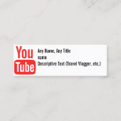 Sociale basismediakaart mini visitekaartje (Voorkant)