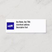 Sociale basismediakaart mini visitekaartje (Voorkant)