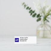 Sociale basismediakaart mini visitekaartje (Staand voorkant)