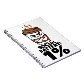 Sociale Batterij 1% Grappig Introvert Dagboek Notitieboek (Rechterzijde)