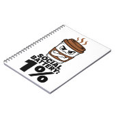 Sociale Batterij 1% Grappig Introvert Dagboek Notitieboek (Linkerzijde)