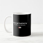 Sociale Batterij: 1% (niet storen) Koffiemok (Links)