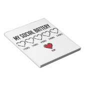 Sociale batterij 2 notitieblok (Schuin)