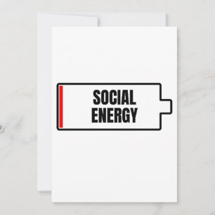 Sociale batterij Introvert. Kaart